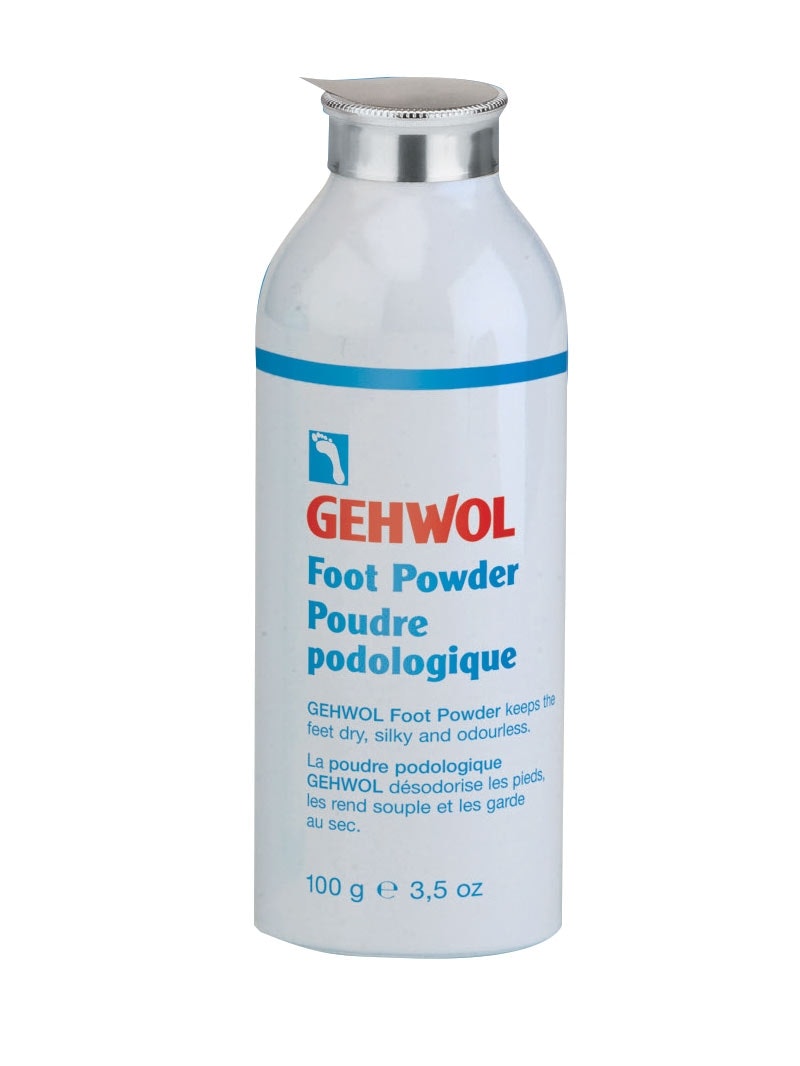 Gehwol Foot powder keeps feet dry, smooth and odourless